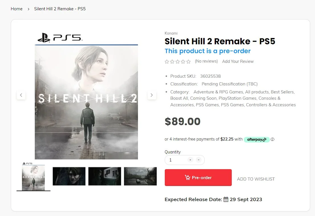 SILENT HILL 2 REMAKE PREORDERS ARE LIVE! 
