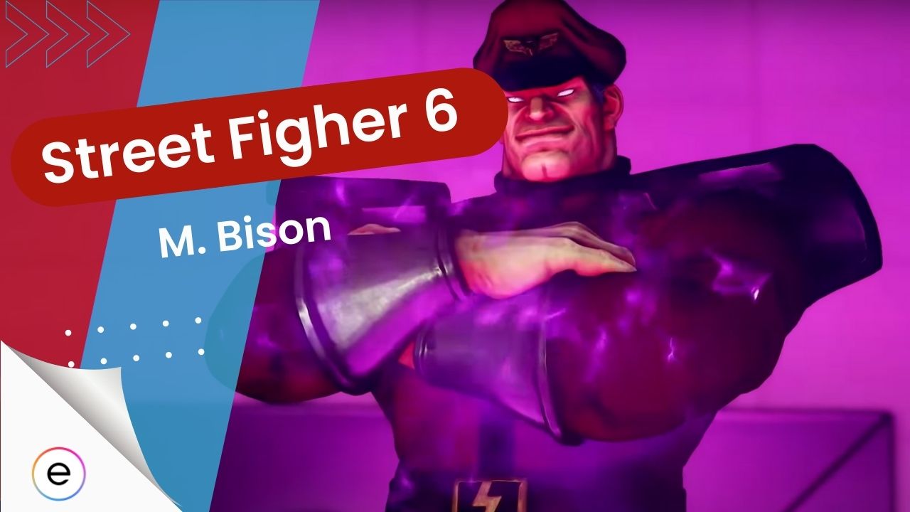 The image shows cover image of M. Bison Street Fighter 6