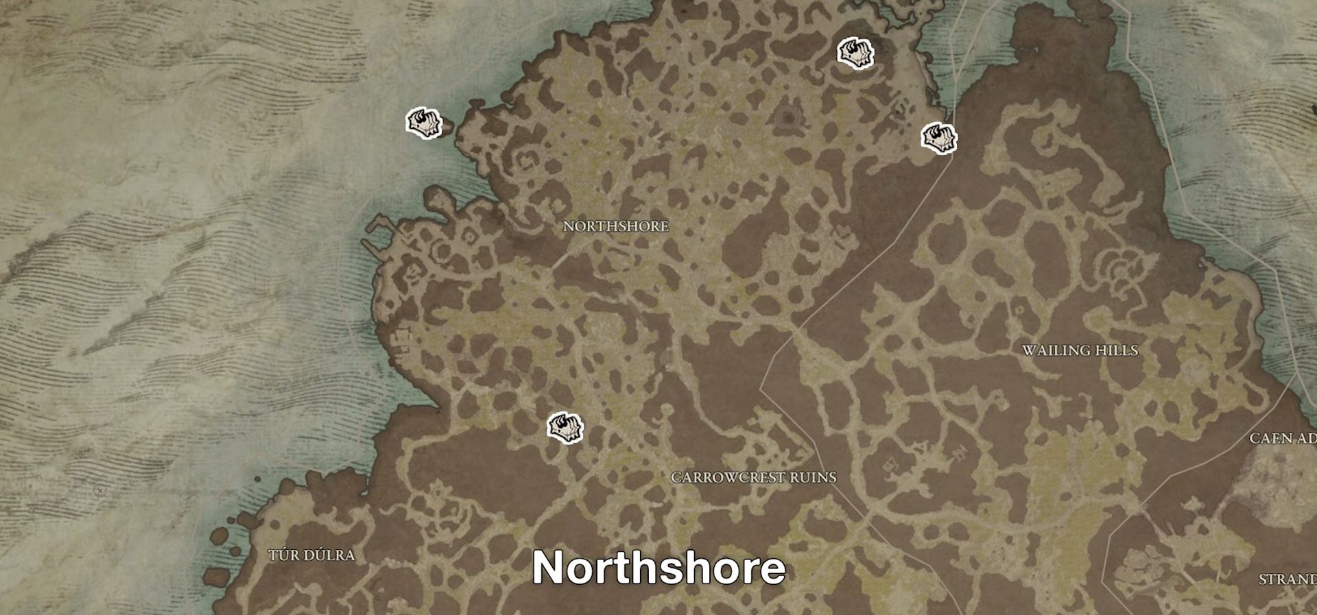 Diablo 4 Mystery Chest Locations Sub-Region North Shore 