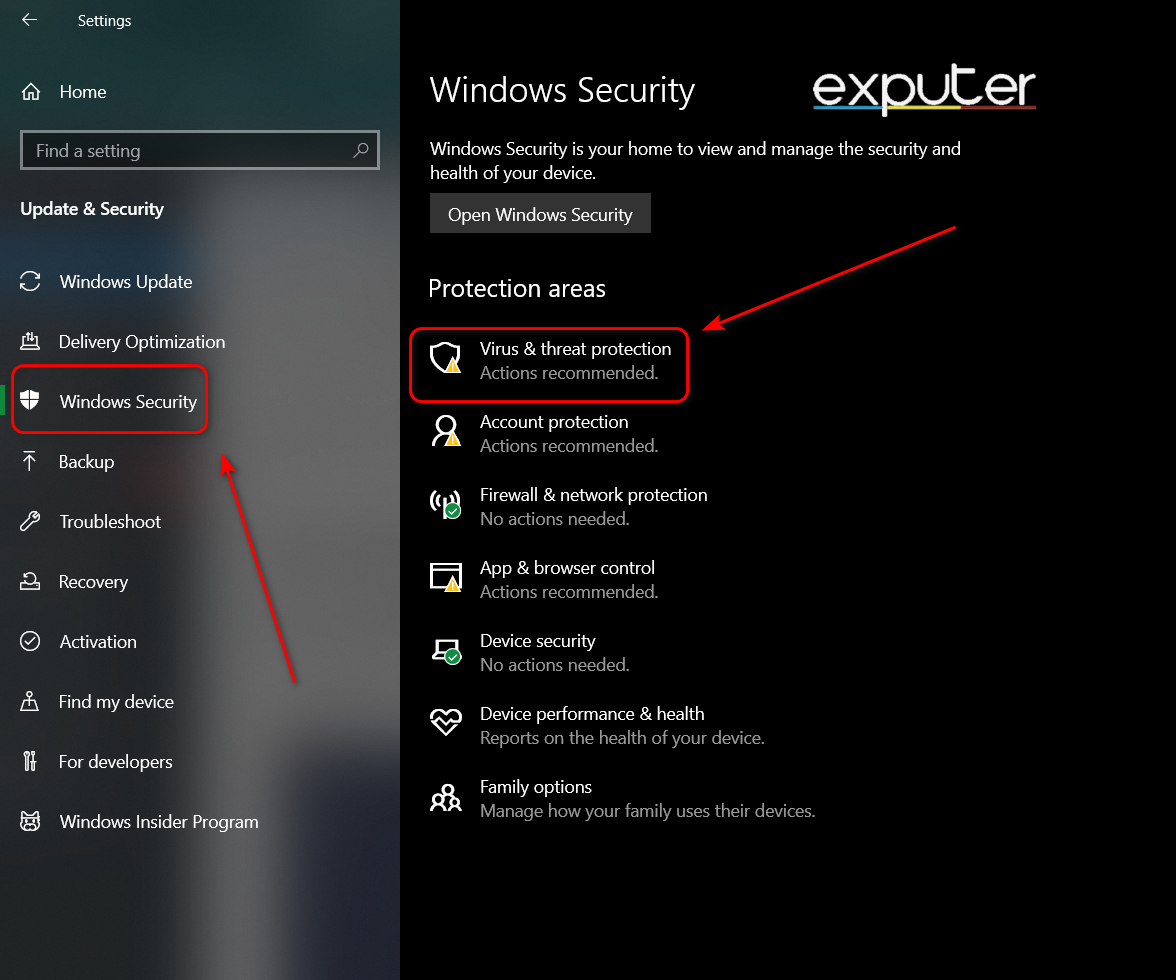 How to Access Virus And Threat Protection From Windows Security to Whitelist Game Directory in Windows Defender Antivirus 