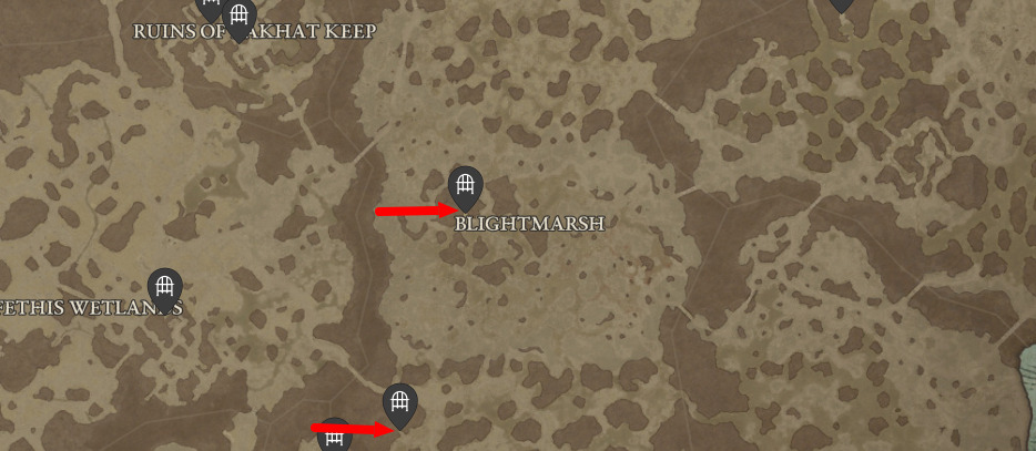 blightmarsh dungeons in Diablo 4