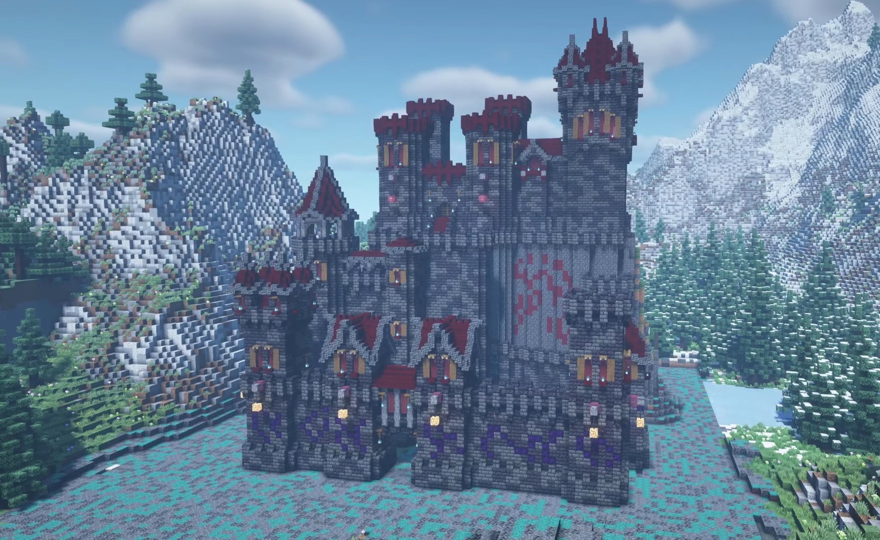 minecraft dark castle