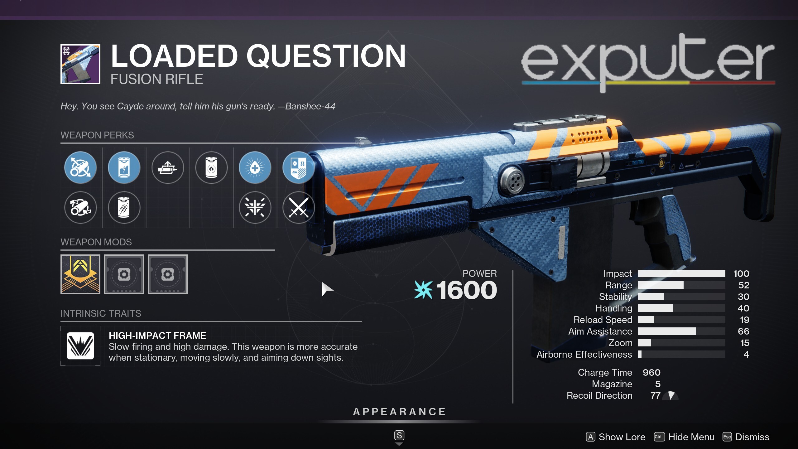 d2 loaded question