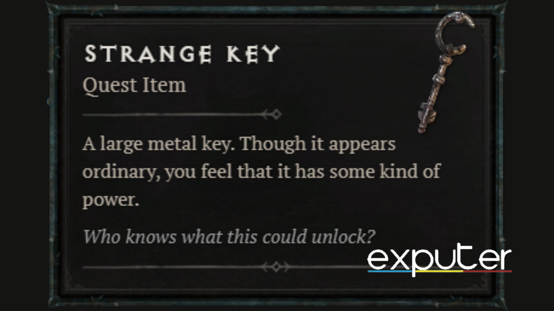 Strange key in secret cow level