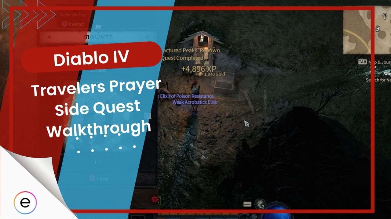 travlers prayer diablo 4 side quest