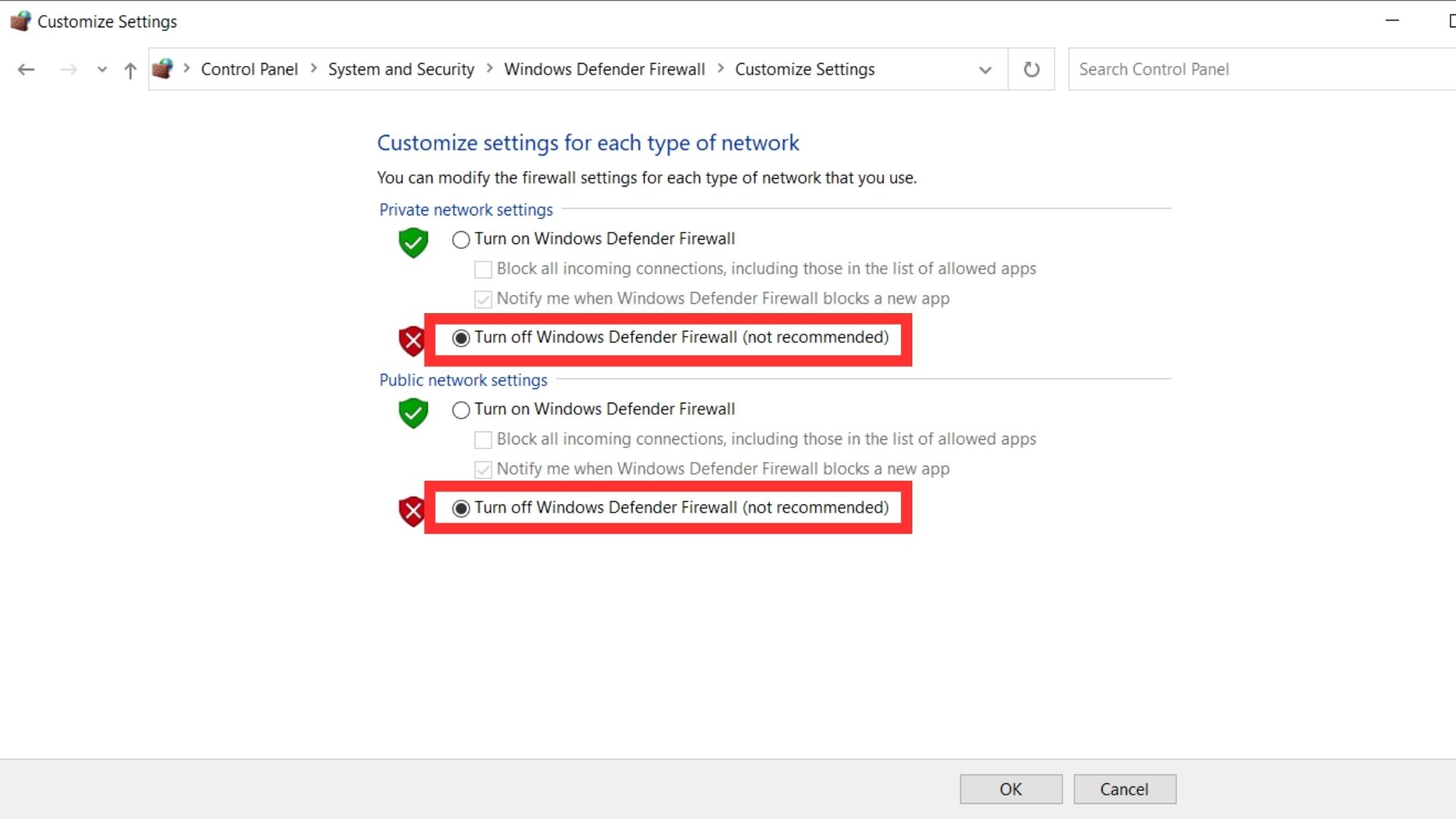 Disable Windows Defender to resolve steam content still encrypted