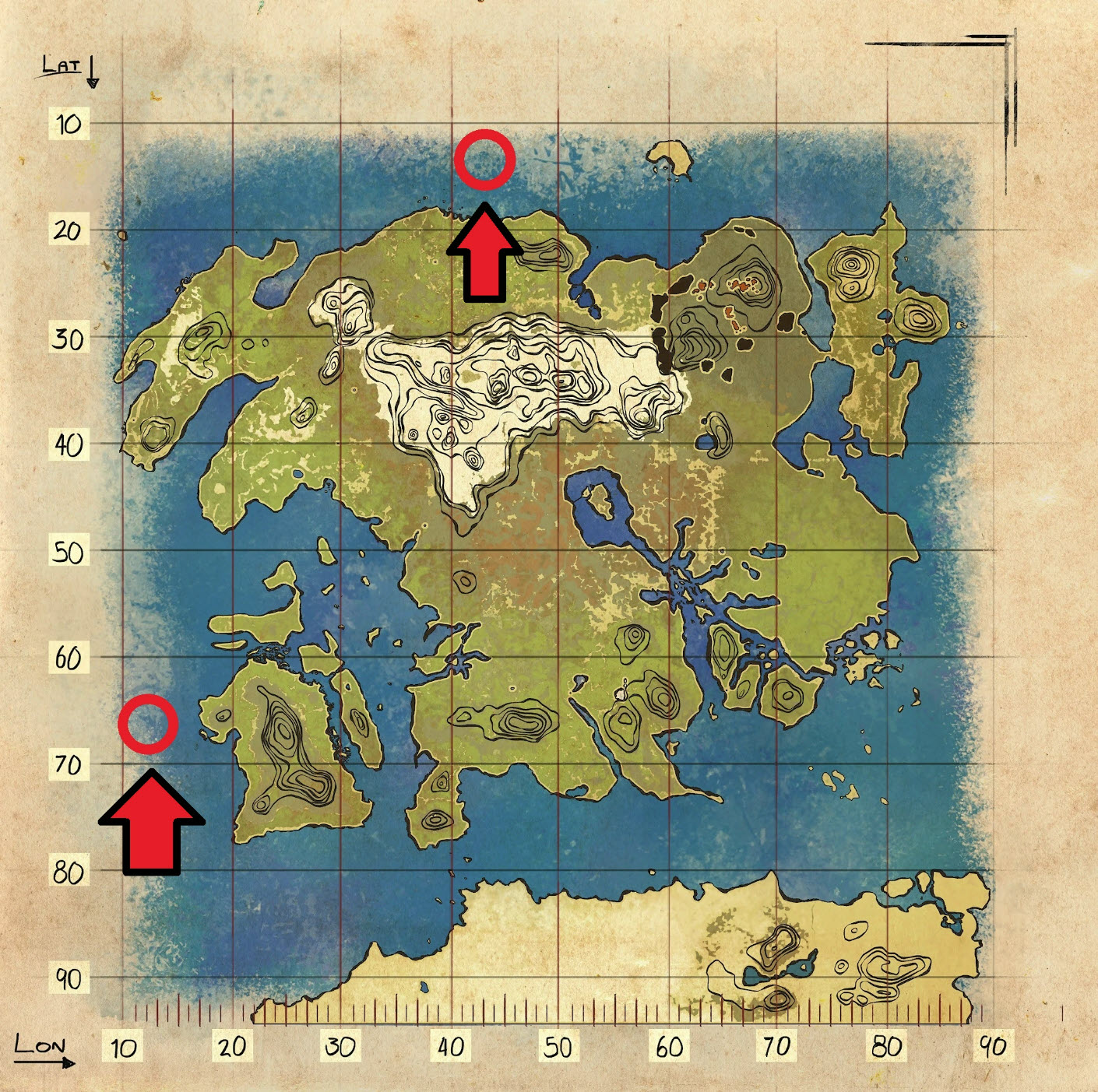 Oil Resource Map in Lost Island in Ark.
