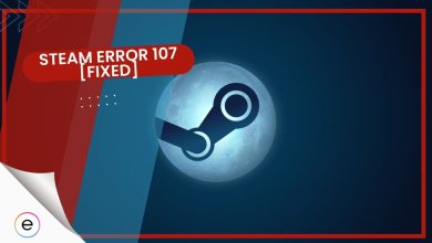 All fixes for Steam Error 107