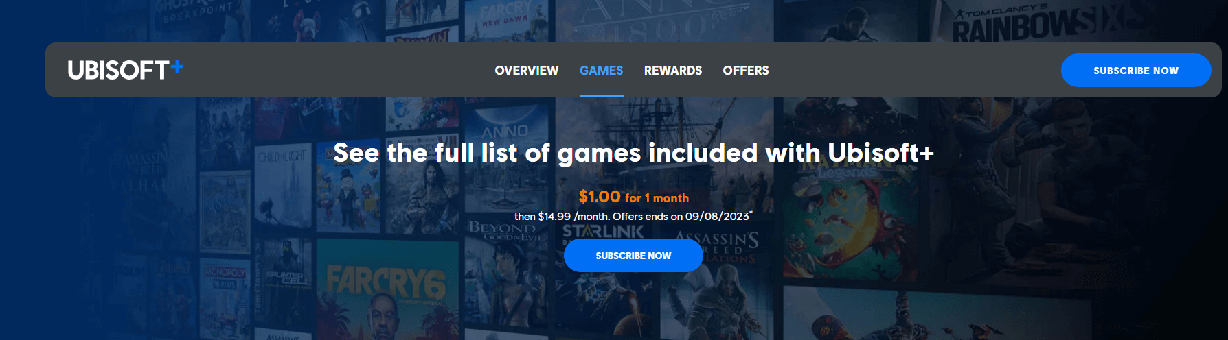 Ubisoft's $1 Subscription Promotion