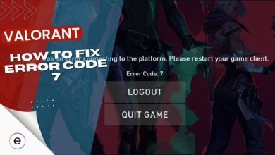Fix Valorant error code 7