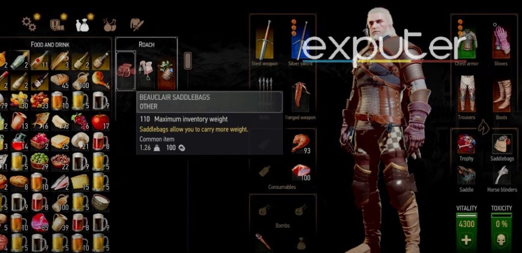 witcher 3 best saddlebags