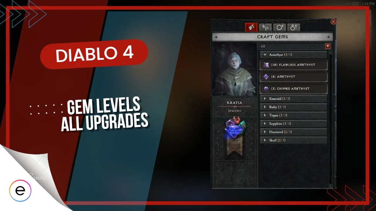 Diablo 4 Gem Upgrades List: When Can You Find and Craft All Gems? -  GameRevolution