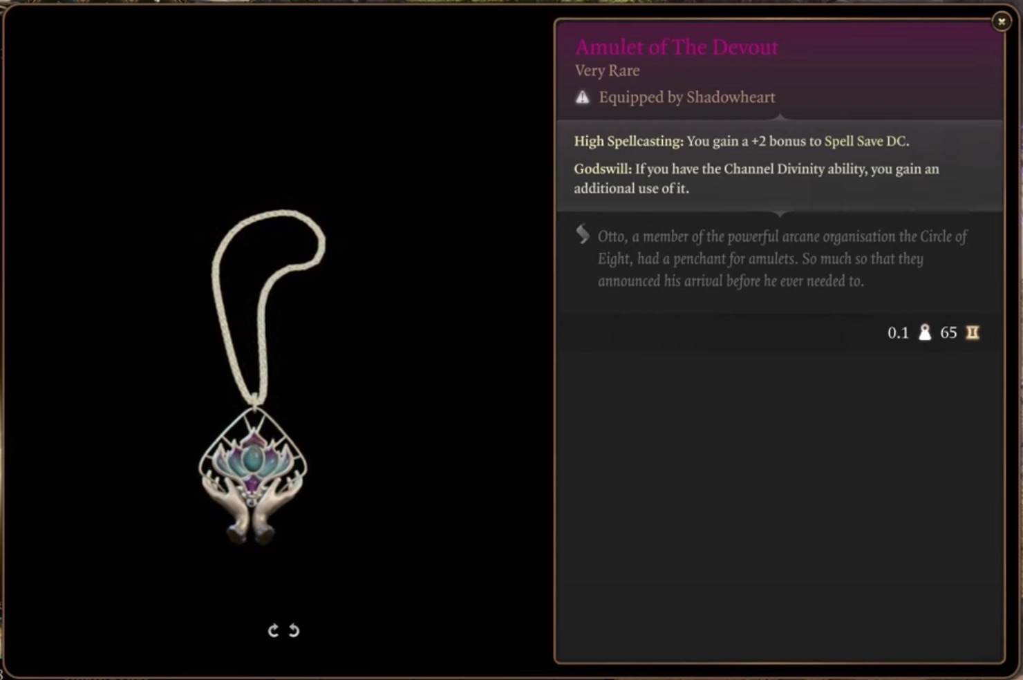 Amulet of The Devout