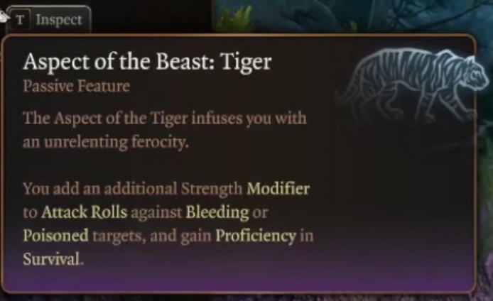 Aspect of the Beast_Tiger