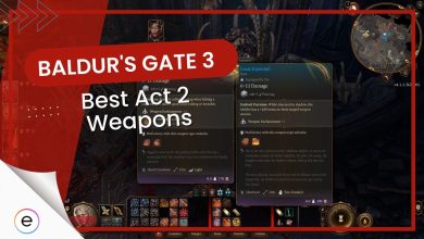 Baldur's Gate 3 best act 2 weapons