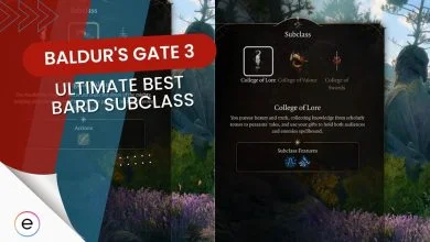 The Ultimate Baldur's Gate 3 Best Bard Subclass
