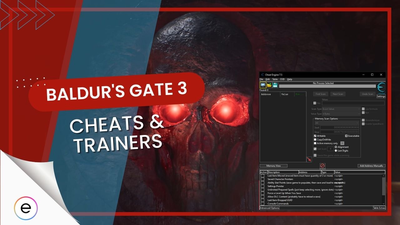 Baldur's Gate 3 Cheats And Trainers