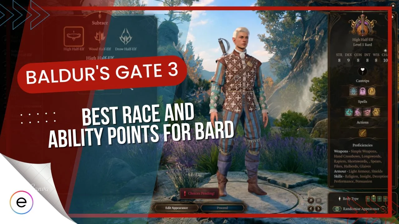 Baldur's Gate 3: Best Race Choices For Every Class