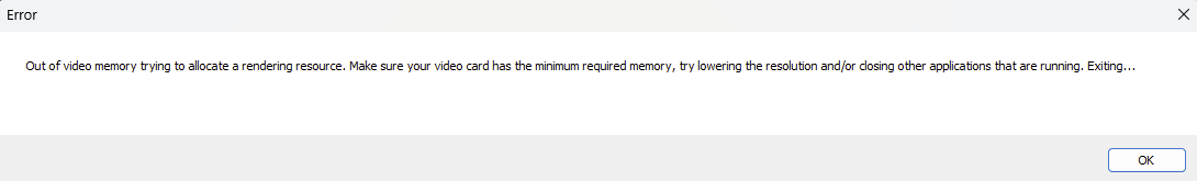 Out of Memory Error In Remnant 2