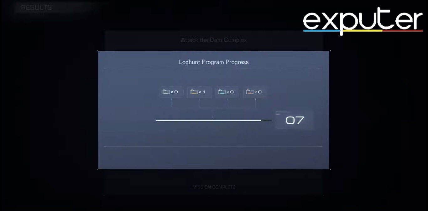 The Loghunt Program Progress Screen