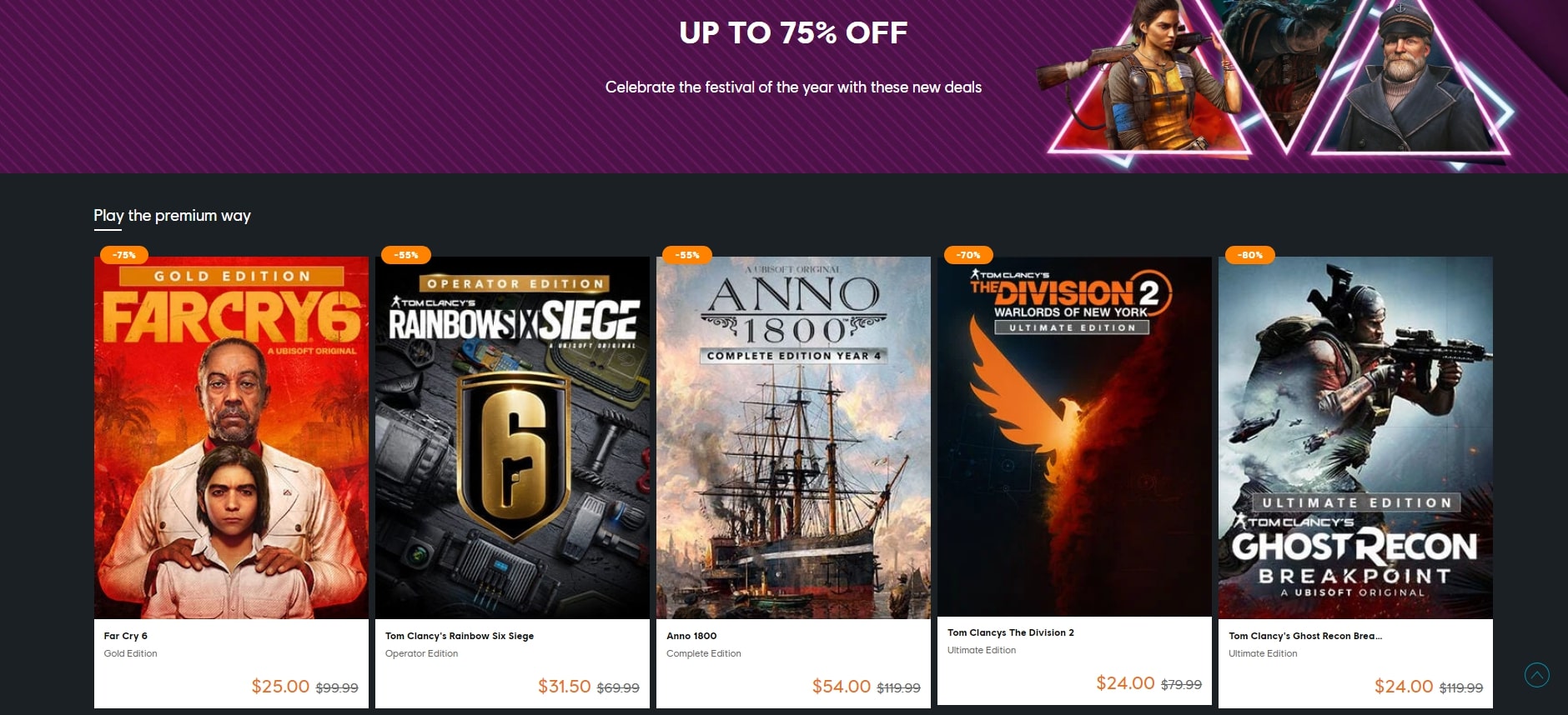 Mainline Titles Included in the Ubisoft Gamescom Sale