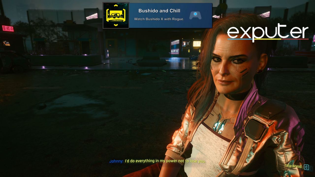Bushido And Chill Trophy in Cyberpunk 2077 [Image Captured by eXputer]
