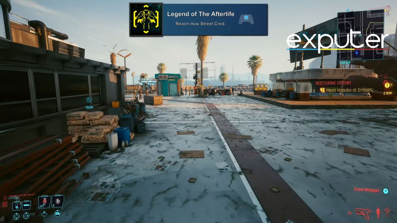 Legend Of The Afterlife Trophy in Cyberpunk 2077 [Screenshot Captured by eXputer]