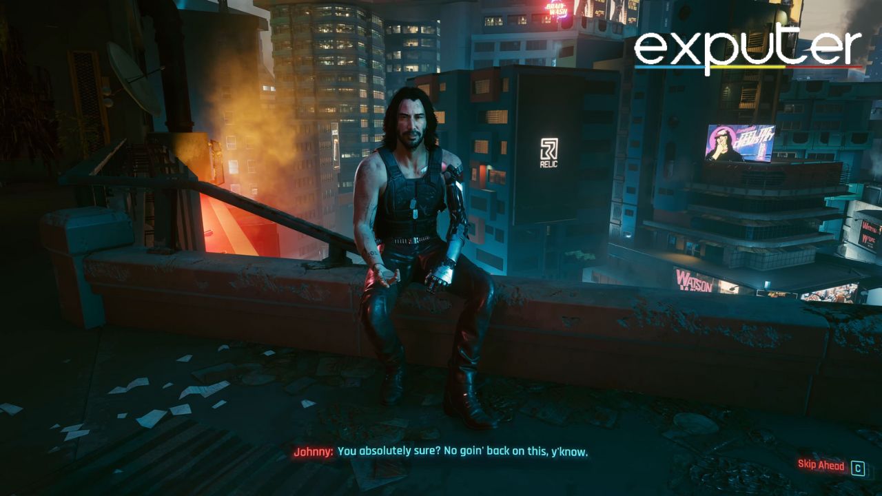 Story Endings in Cyberpunk 2077 [Screenshot Grab: eXputer]