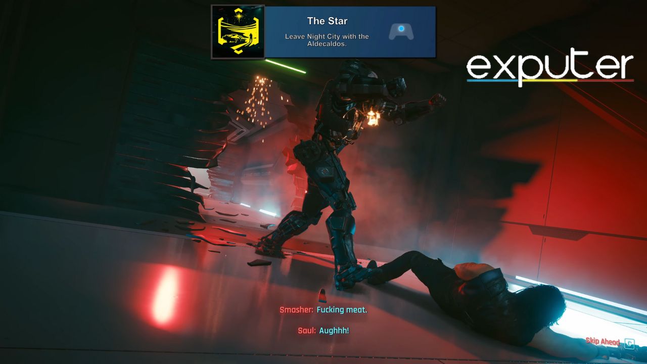 The Star Trophy in Cyberpunk 2077 [Image Credit Copyright: eXputer]