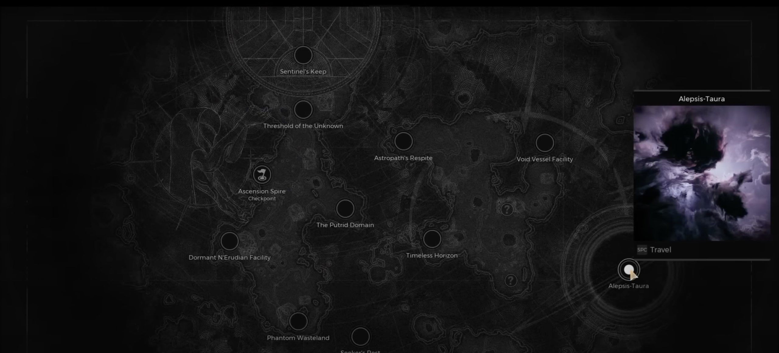 Alepsis-Taura on the in-game map