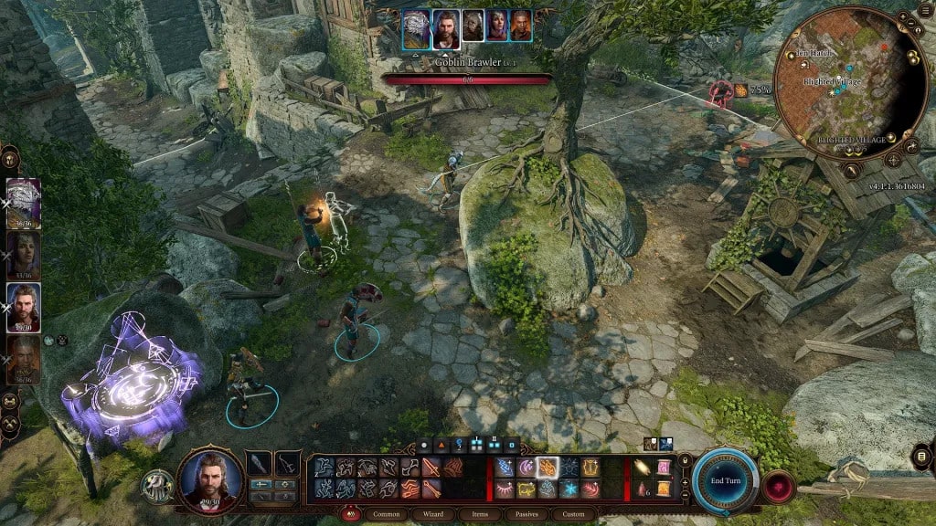A glimpse of Baldur's Gate 3's turn-based combat.