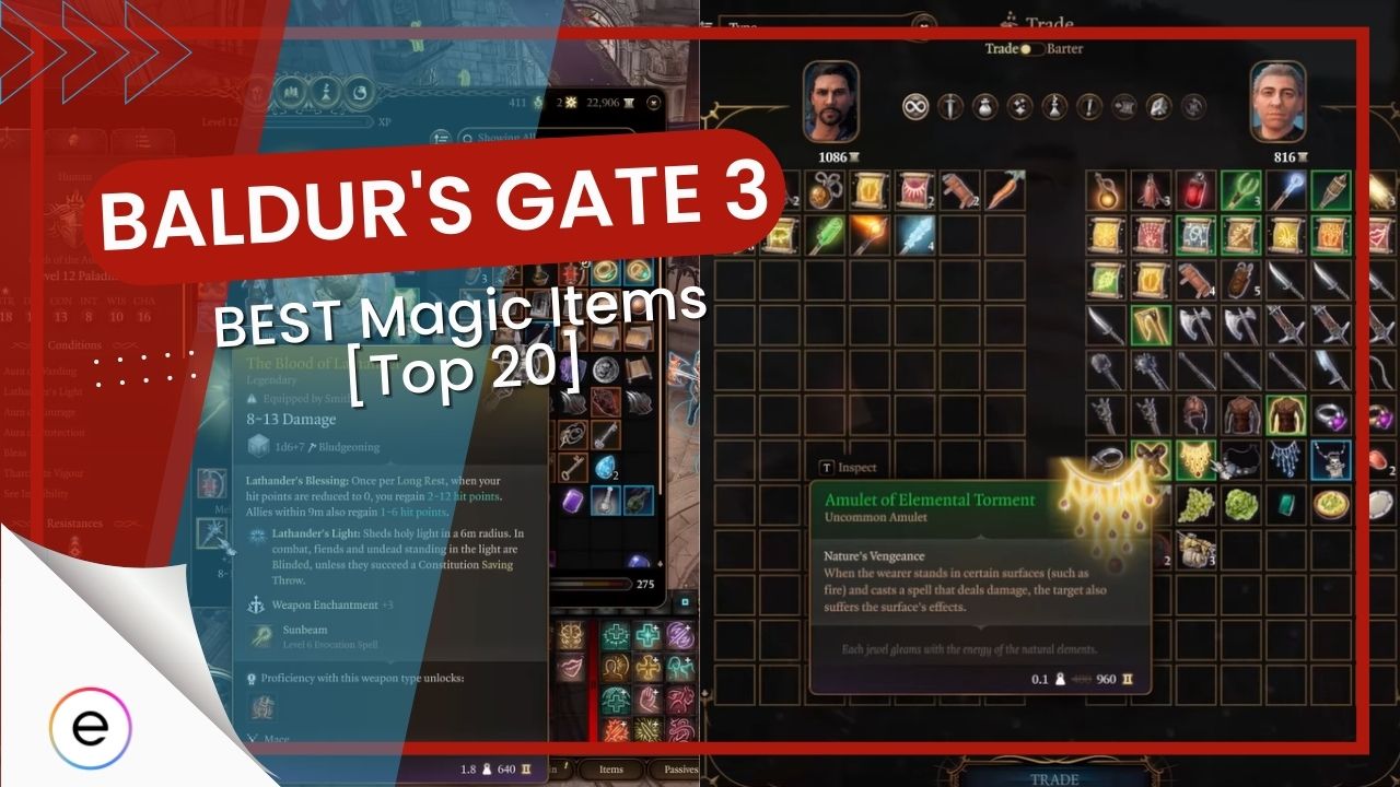Baldur's Gate 3 legendary items, What are the best items in BG3?