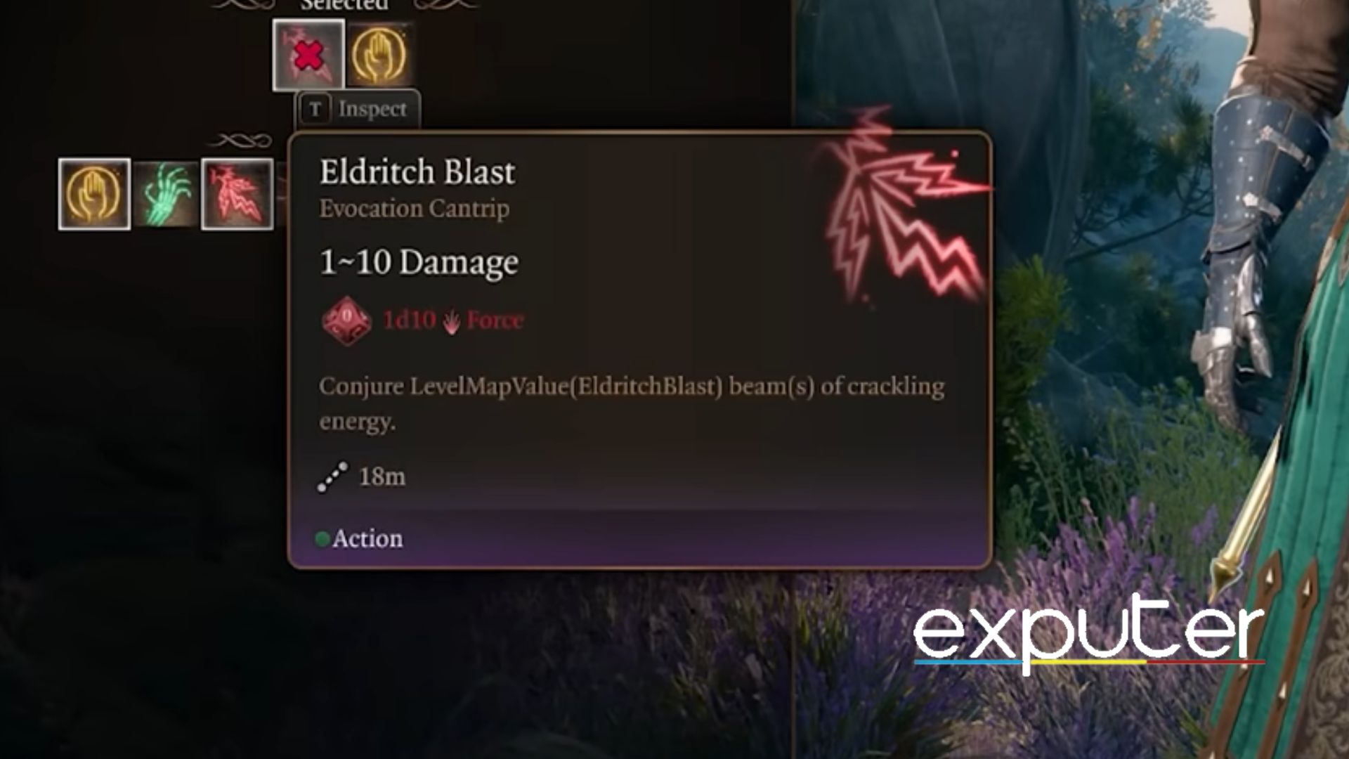 eldritch blast details bg3