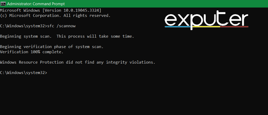 Run SFC scan to get rid of Remnant 2 Unhandled Exception Error