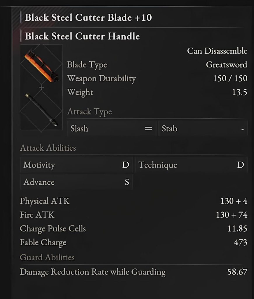 LOP Black Steel Cutter