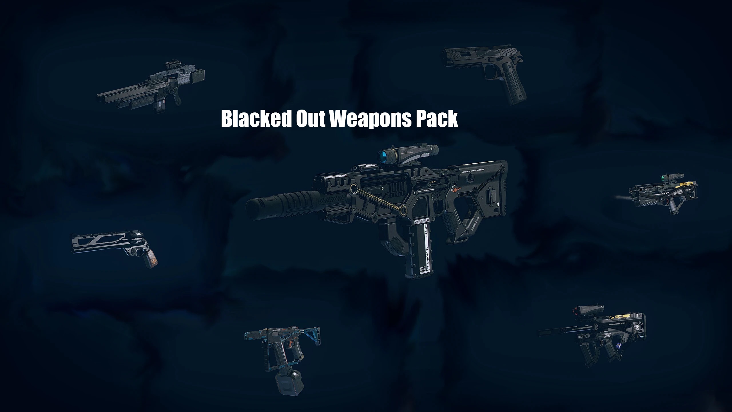 Blacked Out Weapons Pack