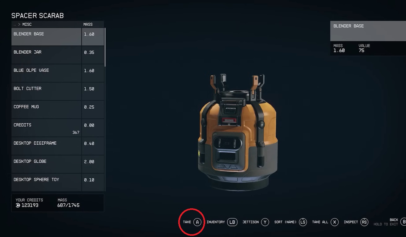 Collect contraband on to character instead of ship to steer clear from scans