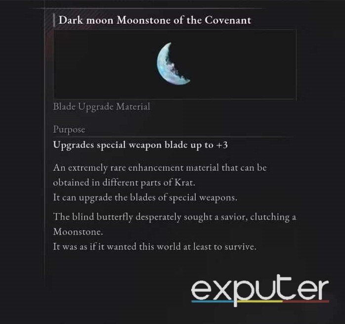 Dark Moon Moonstone Of The Covenant - Lies Of P Dark Moon Moonstone Of The Covenant