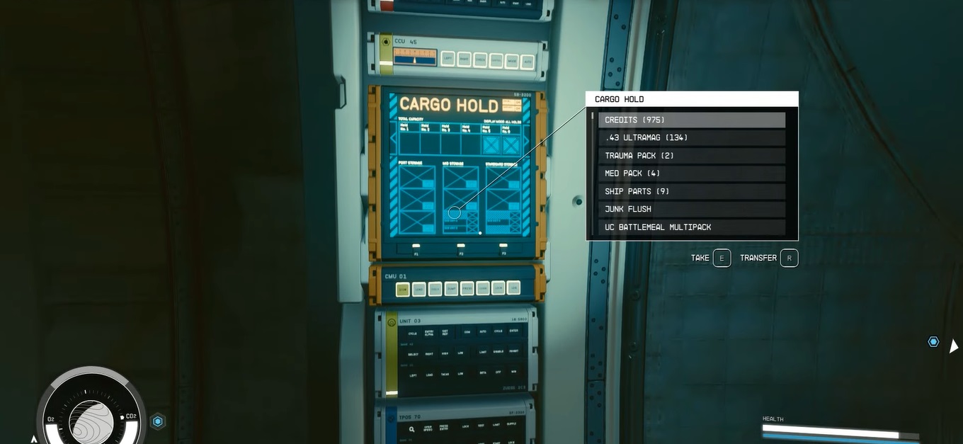 Ships Inventory In Starfield