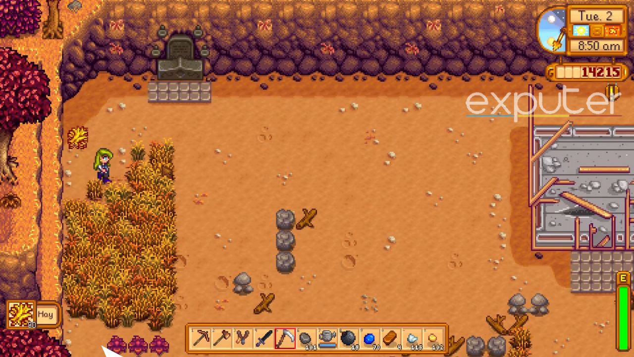 Growing Hay From Grass Or Wheat in Stardew Valley [Screenshot Grab: eXputer]