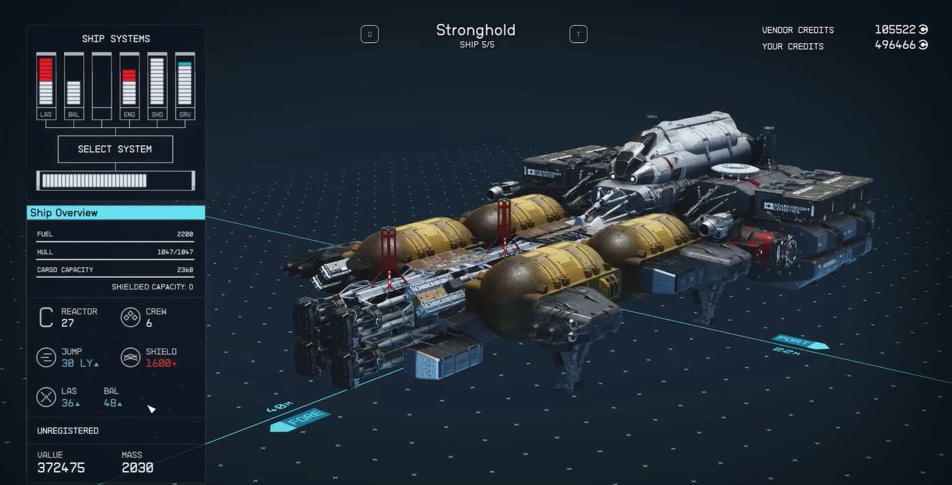 Stronghold ship