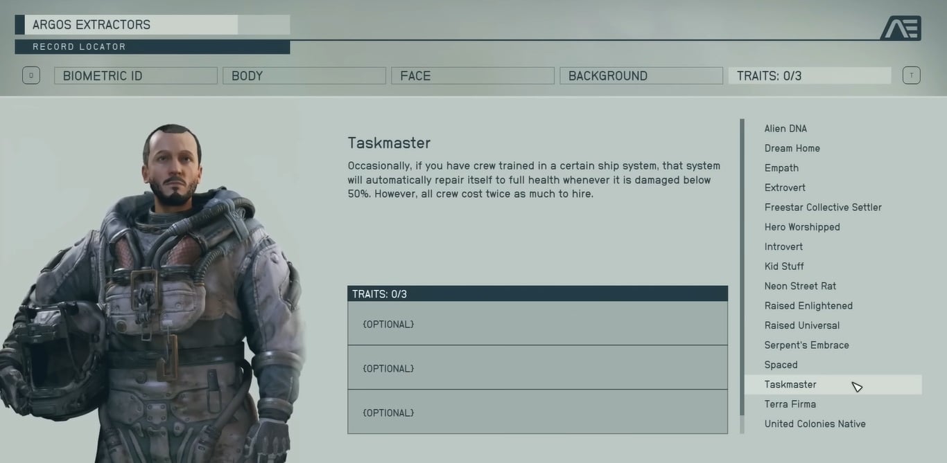 Taskmaster trait