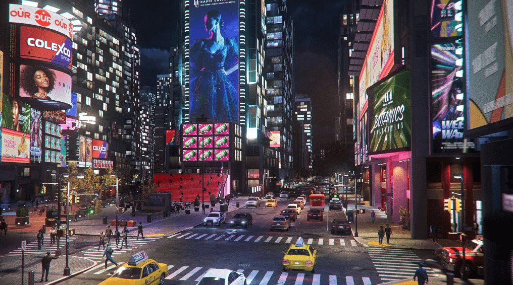 The Times Square in Marvel's Spider-Man 2's New York