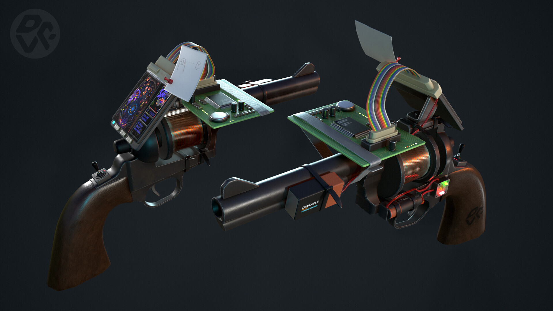 Tool Gun render uploaded by Dave on his ArtStation last month.