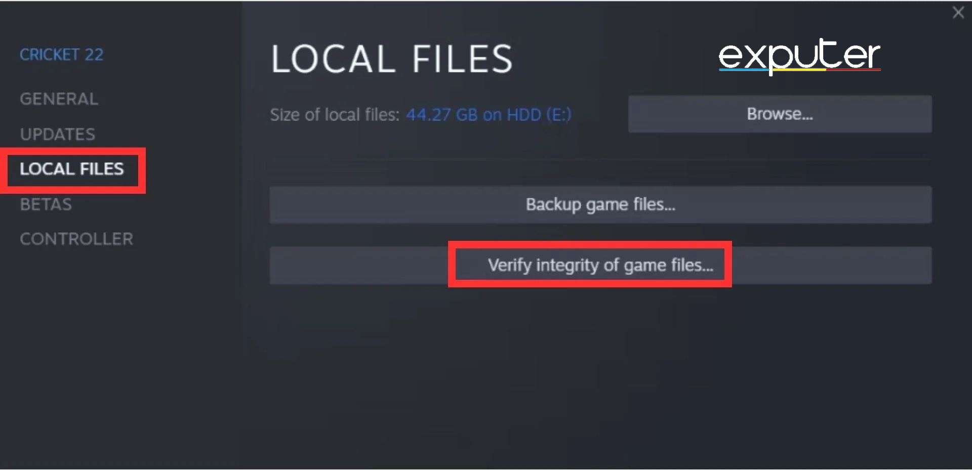 How to verify integrity of game files. 