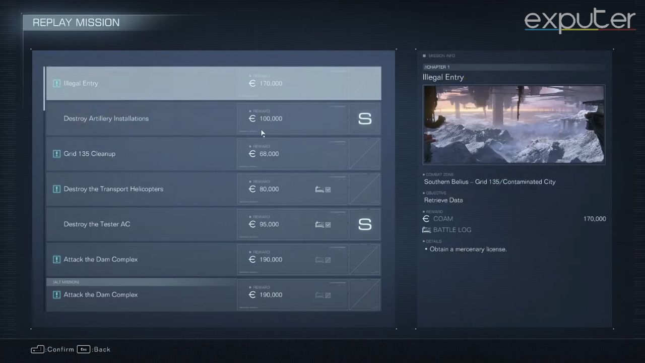Chapter 1 Missions in AC6