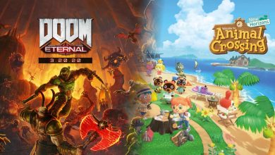 Doom Eternal and Animal Crossing: New Horizons