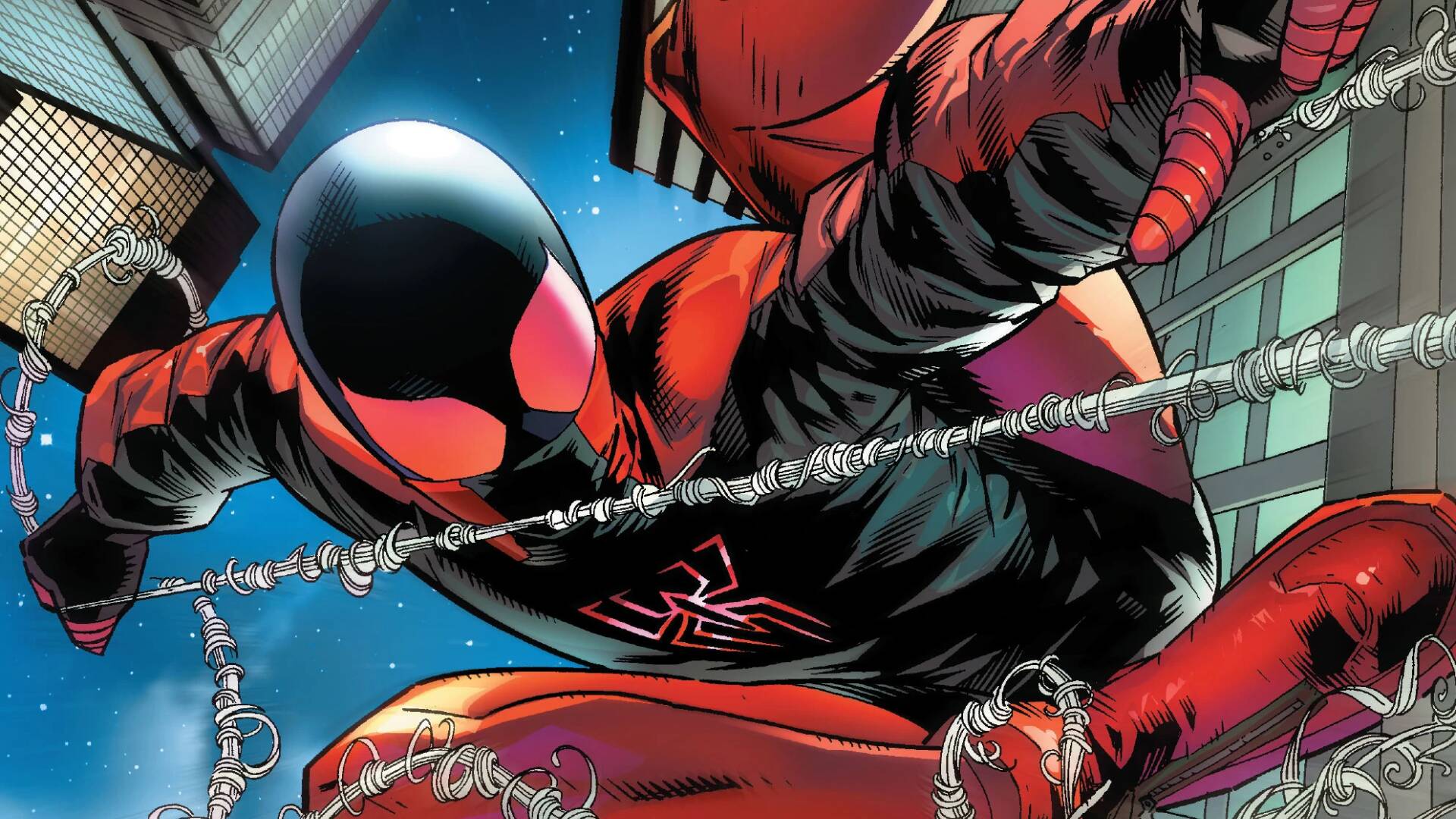 A nice mixture of Scarlet Spider and Miles's Spider-Man suit