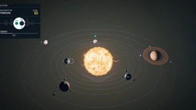 A Starfield Solar System