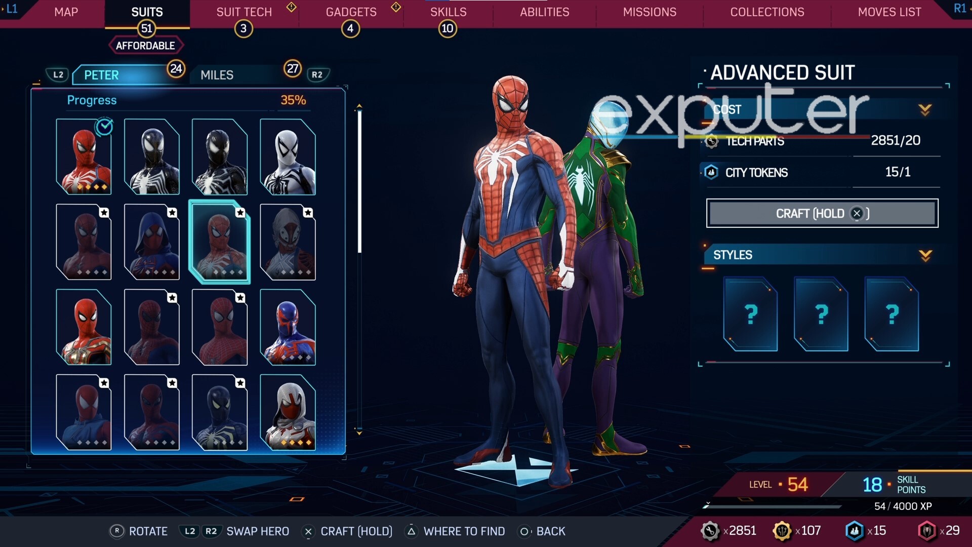 Advanced Suit Of All Suits In Spider-Man 2